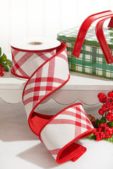Believe Ribbon Mini Bundle Christmas Tree Decorating Ribbon Kit with Santa & Plaid Designs