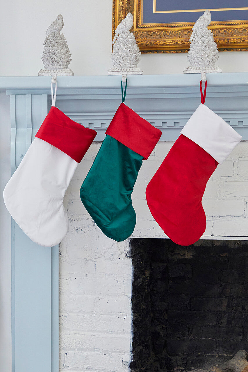 Red Stocking with White Trim