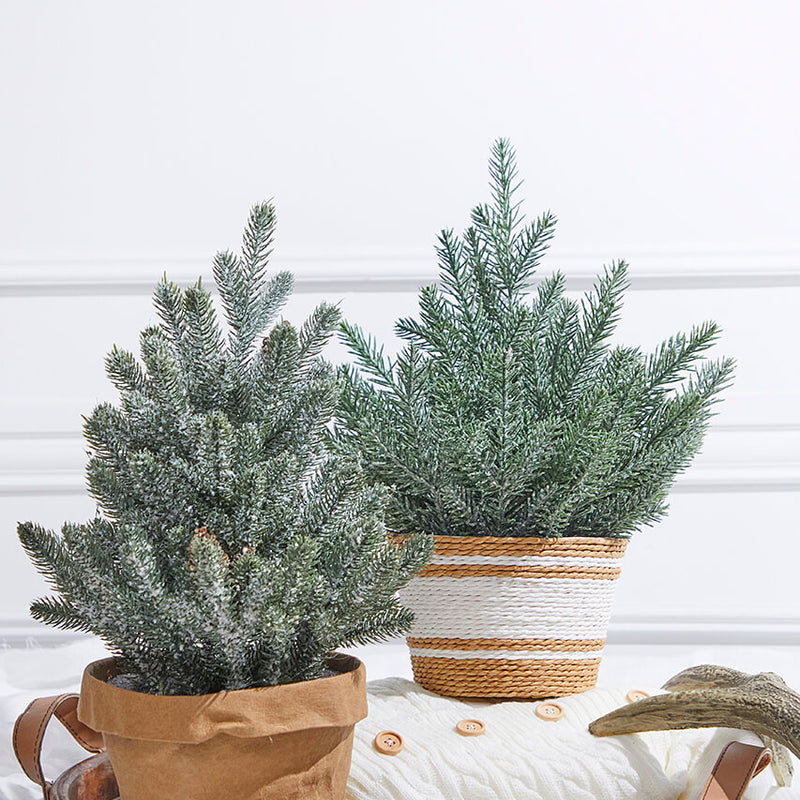 18” Plastic Tree in Basket