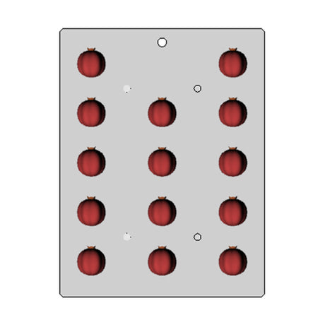 Plastic Bendable Chocolate Mold, Pomegranate