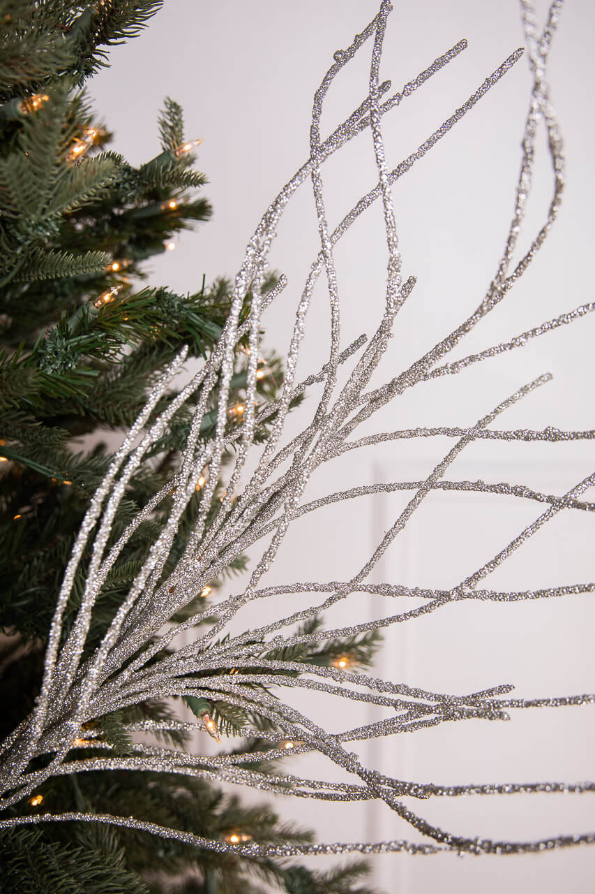 45” Iced Willow Spray
