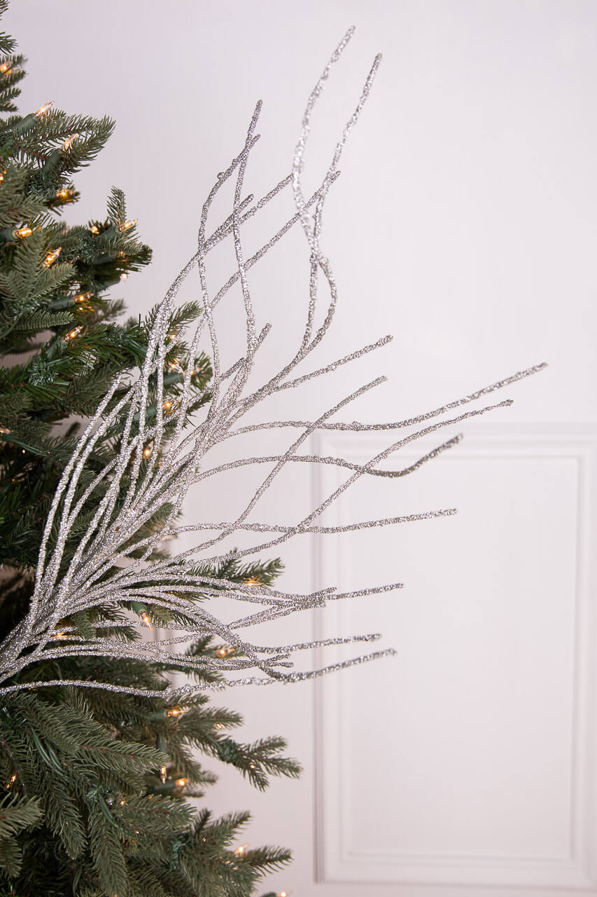45” Iced Willow Spray