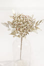 14" Platinum Berry Bunch Metallic Stem