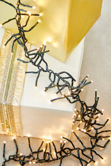 12.5' Platinum Elite Cluster Lights - 380L Warm White (Green Cord)