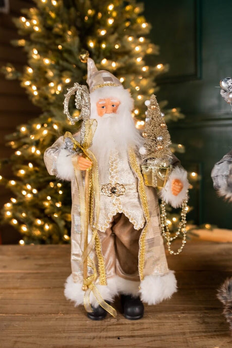 18” Polyester Holiday Santa