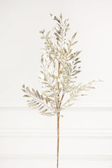 30 Inch Platinum Metallic Pepperberry Stem