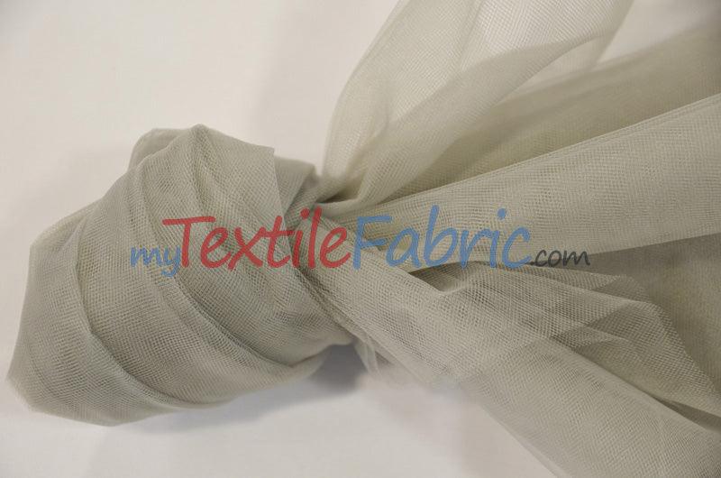 Bridal Tulle Illusion Nylon Tulle Fabric - Sheer Soft Bridal Veil, 108" Width (50 Yard Bolt)