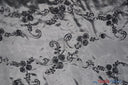 Ribbon Taffeta Polyester Fabric - Embroidered Ribbon Cord, Multiple Colors, 54" Width (1 Yard)