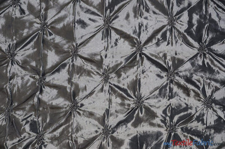 Pinwheel Button Taffeta Polyester Fabric - Pinwheel Button Texture, 48" Wide, Multiple Colors (1 Yard)