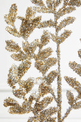 32” Acanthus Leaves Platinum Christmas Spray