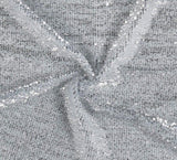 Pleated Glitz Polyester Sequins Fabric - Pleated Mesh, Multiple Colors, 56" Width (1 Yard)