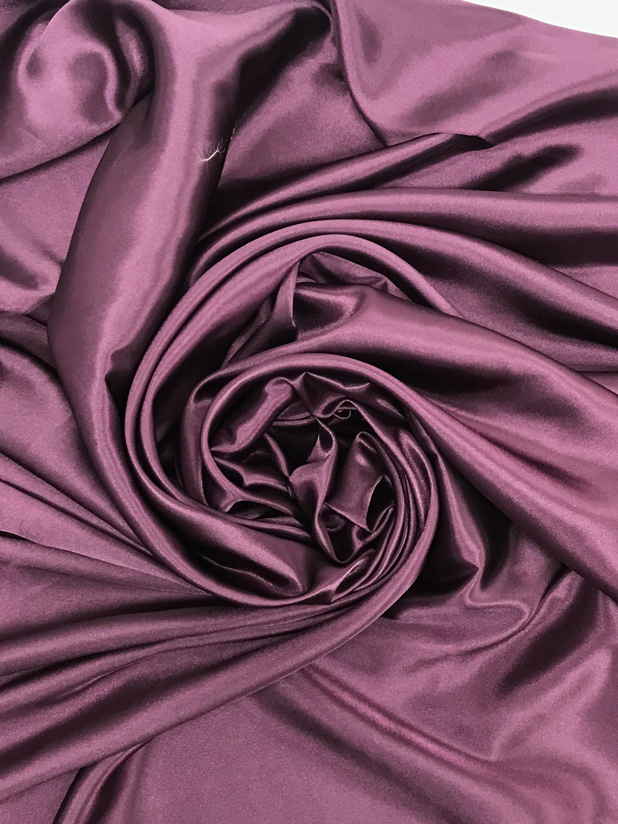 Plum Medium Satin Polyester Fabric - Plum, 58"-60" Width