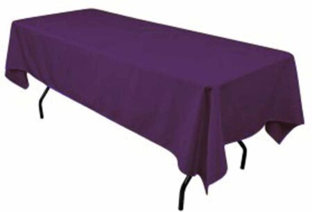 Polyester Rectangular Tablecloth 60x144 Inch – Durable Reusable Table Linen for Weddings, Parties, Banquets & Events