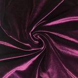 1 Yard Stretch Velvet Fabric Silky Soft 4 Way Stretch for Apparel Costumes 58/60 Inch Width