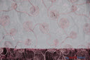 Donatello Organza Embroidery Fabric - Embroidered Floral Sheer, 54" Width, Multiple Colors (1 Yard)