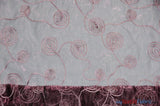 Donatello Organza Embroidery Fabric - Embroidered Floral Sheer, 54" Width, Multiple Colors (1 Yard)