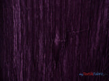 Italian Crush Satin Polyester Fabric - Solid Multiple Colors, 108" Width (1 Yard)