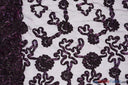 Luxury Organza Embroidery Polyester Fabric - Sheer Ribbon Embroidery, 54" Width, Multiple Colors (1 Yard)