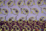 Coco Paisley Polyester Fabric - Sheer Embroidered Paisley, Double Scallop Lace, 52" Width (1 Yard)