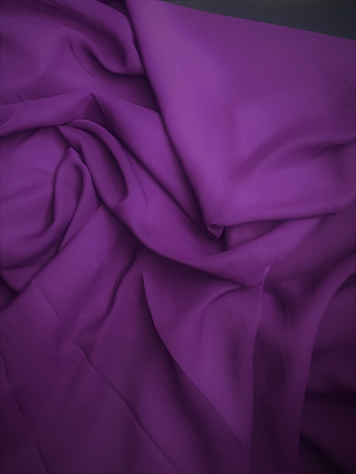 Plum Polyester Chiffon Fabric - Plum, 59"-60" Width (1 Yard)