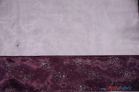 Sparkle Organza Polyester Fabric - Glitter Beads, Sheer, 58" Width (1 Yard)