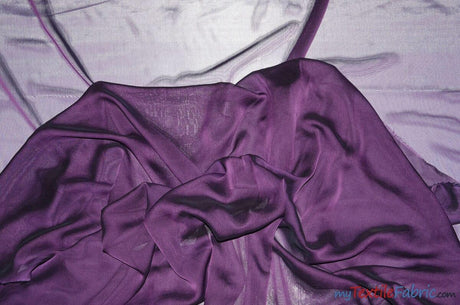 Two Tone Chiffon Polyester Fabric - Iridescent Sheer, 58/60" Width, Multiple Colors (Yards, Bolts, Sample Swatch)