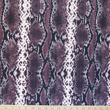 Swim Knit Plum Vertical Python 19" Remnant