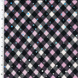 Foil Dot Spandex Fabric Lightweight Poly Stretch
