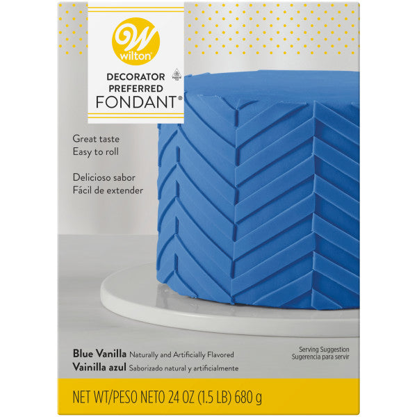 Wilton Decorator Preferred Blue Fondant, 24 oz. Fondant Icing