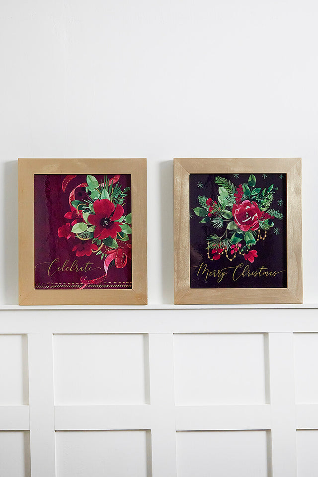 16" x 18" Floral Wood Wall Decor