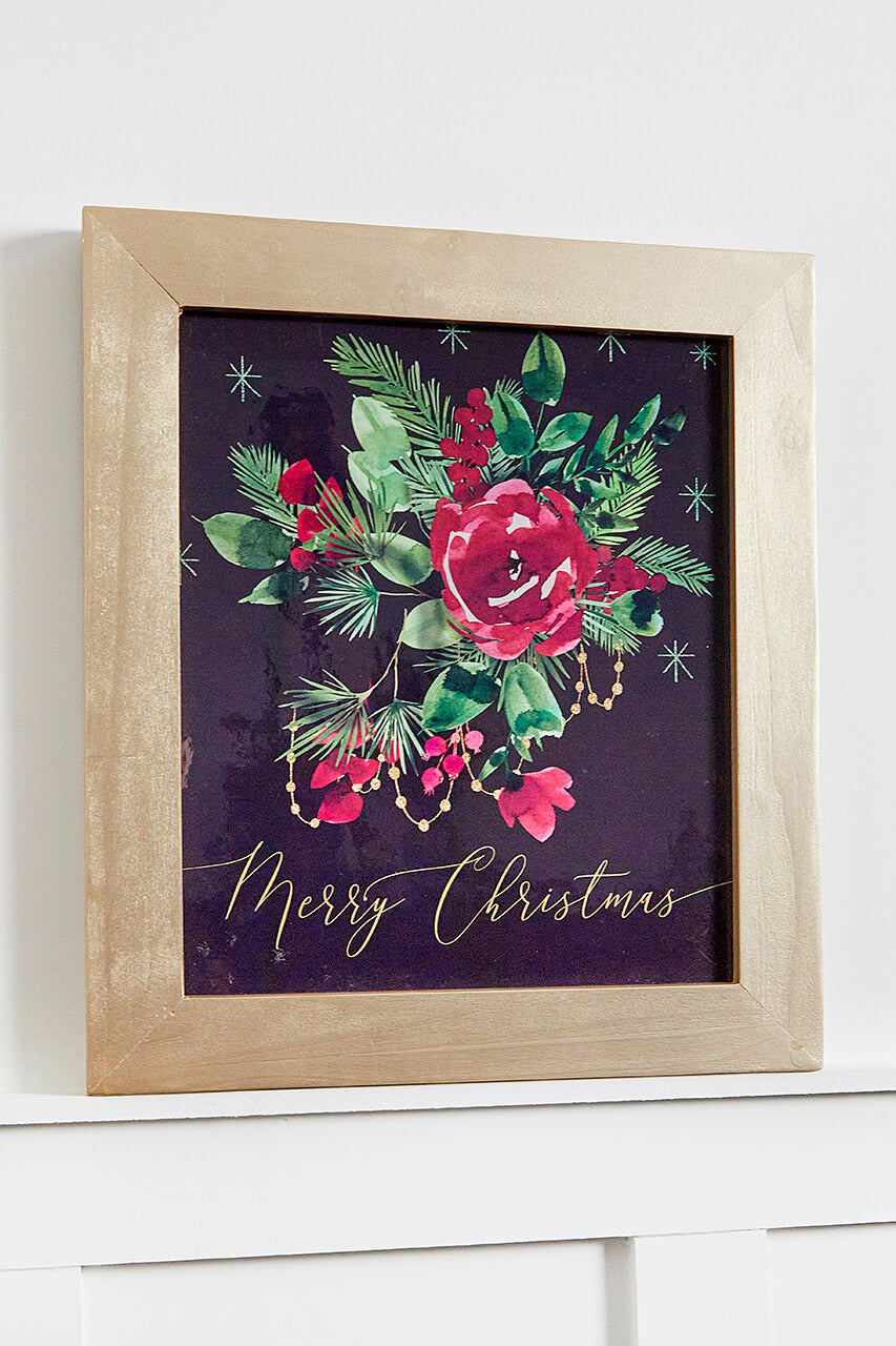 16" x 18" Floral Wood Wall Decor