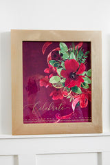 16" x 18" Floral Wood Wall Decor