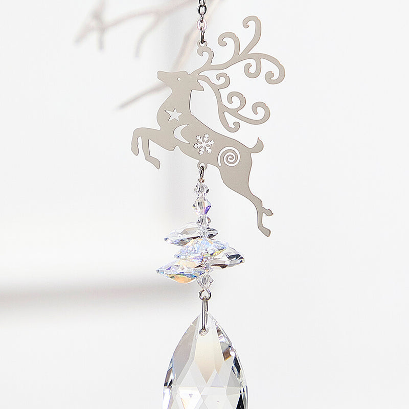 4.5” Aurora Borealis Reindeer Suncatcher