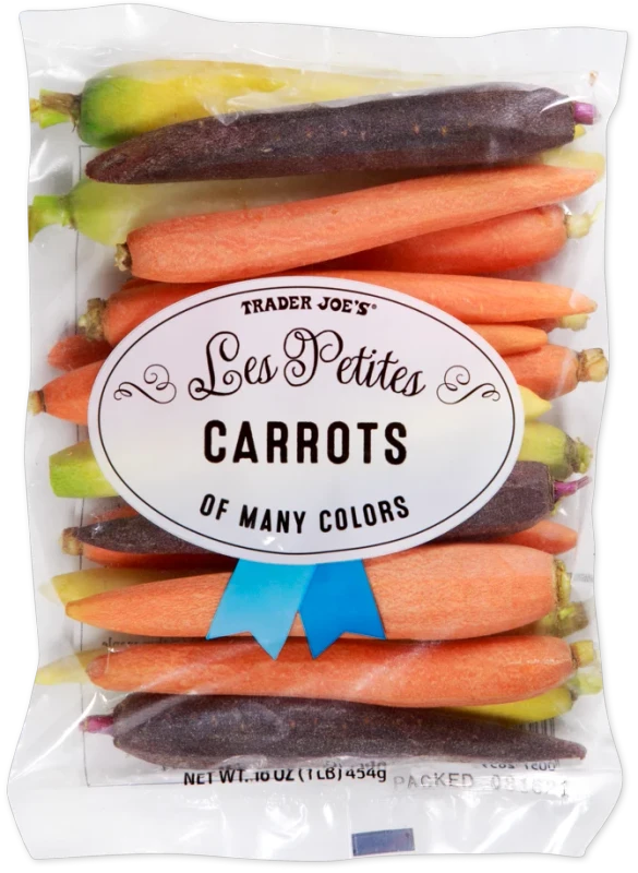 Les Petites Carrots Colorful Peeled & Trimmed Carrots - 16 Oz