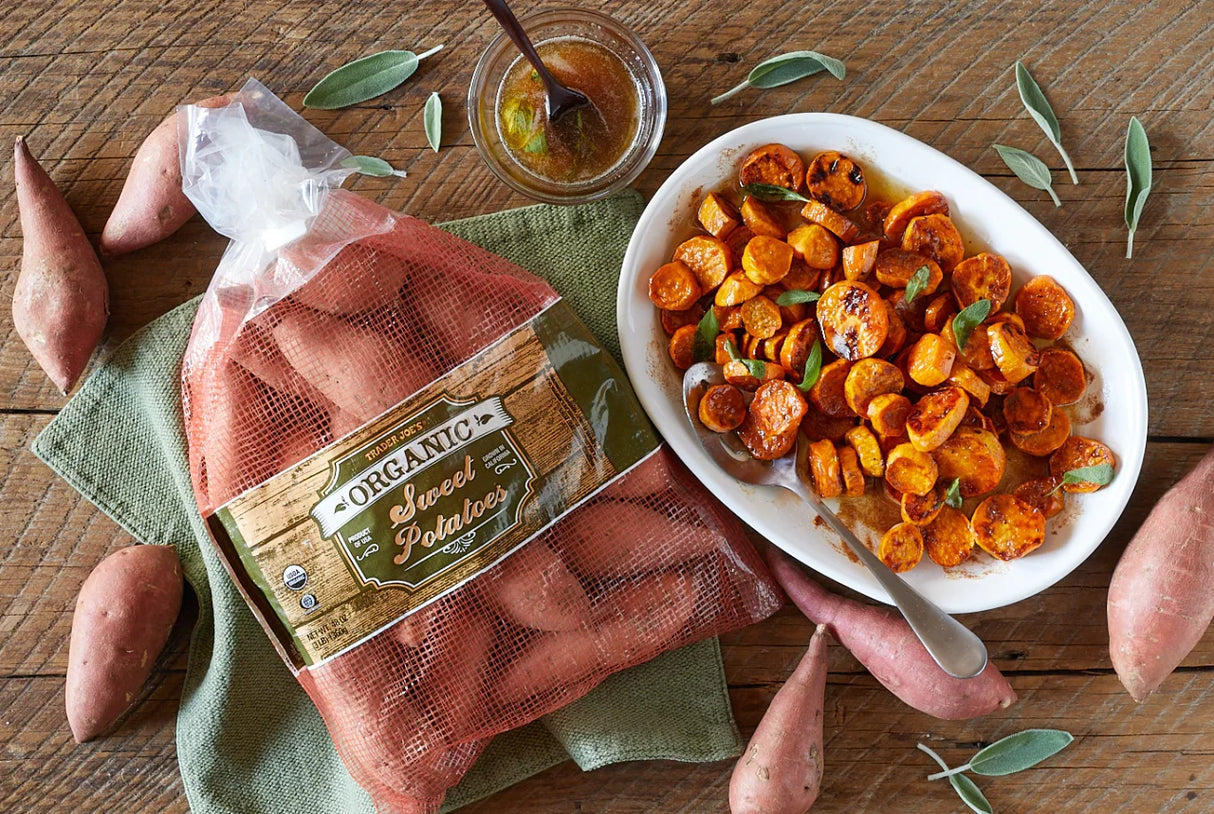 Organic Sweet Potatoes Fresh 3 lb Bag for Cooking Baking and Roasting - 3 Lb