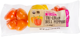 Organic Tri-Color Bell Peppers Fresh Red Yellow and Orange - 20 Oz