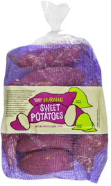 Murasaki Sweet Potatoes Purple Skin Cream Flesh Sweet Nutty Flavor - 3 Lb