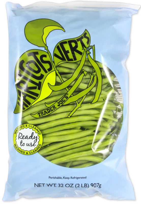 Haricots Verts Fresh French Green Beans Thin Crisp and Tender - 2 Lb
