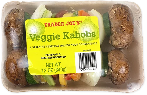 Veggie Kabobs Pre-Cut Grilling Skewers Ready to Cook - 12 Oz