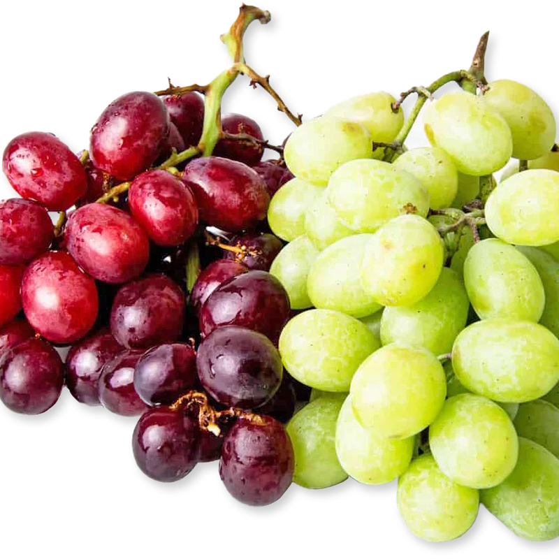 Red and Green Grapes Duo Fresh Sweet Crisp California Fruit