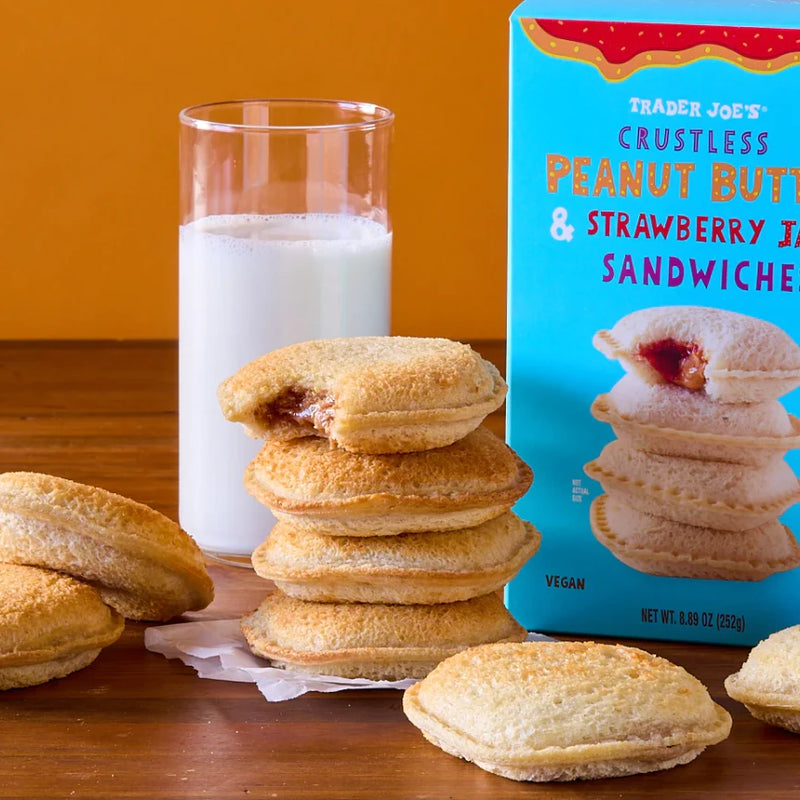 Crustless Peanut Butter Strawberry Jam Sandwich Ready Snack 8.89 Oz
