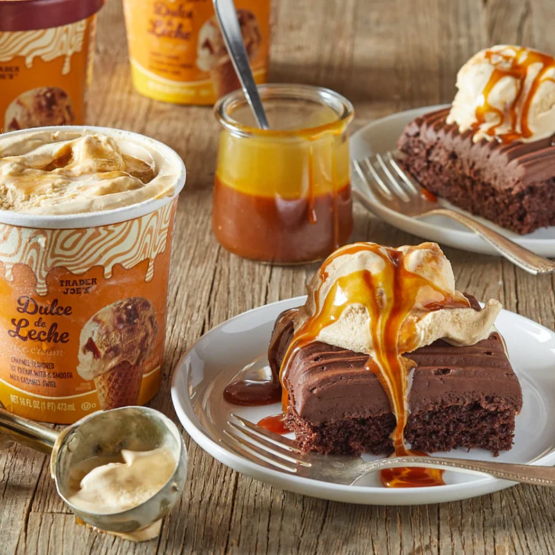 Dulce de Leche Ice Cream Creamy Caramel Swirl Frozen Dessert 1 Pint