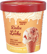 Dulce de Leche Ice Cream Creamy Caramel Swirl Frozen Dessert 1 Pint