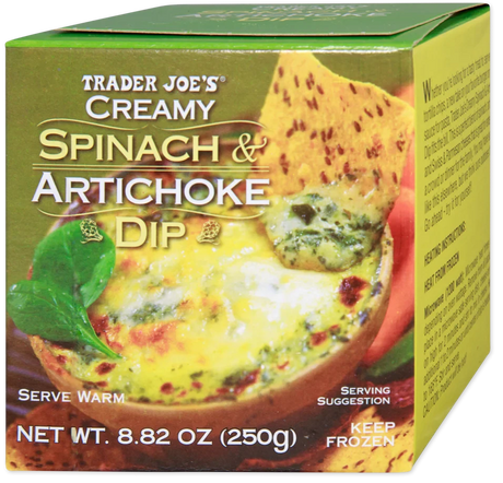 Creamy Spinach Artichoke Dip Cheesy Savory Party Dip 8.8 Oz