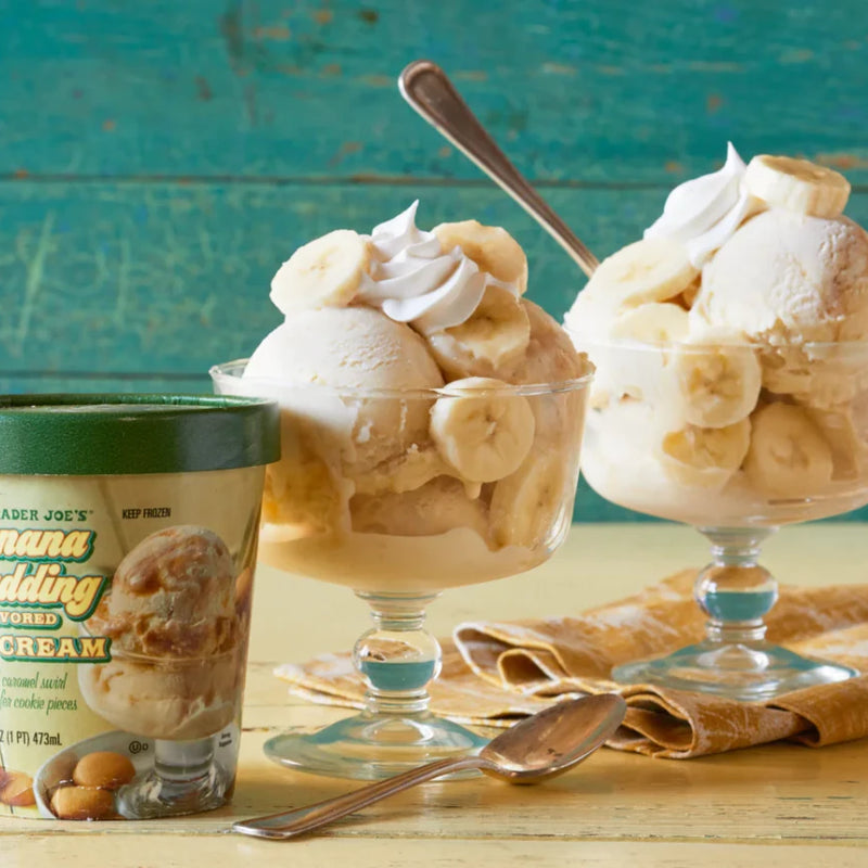 Banana Pudding Ice Cream Caramel Swirl Cookie Dessert 1 Pint
