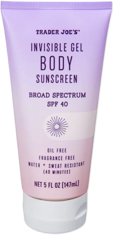 Invisible Gel Body Sunscreen SPF 40 Lightweight Matte Finish Sun Protection