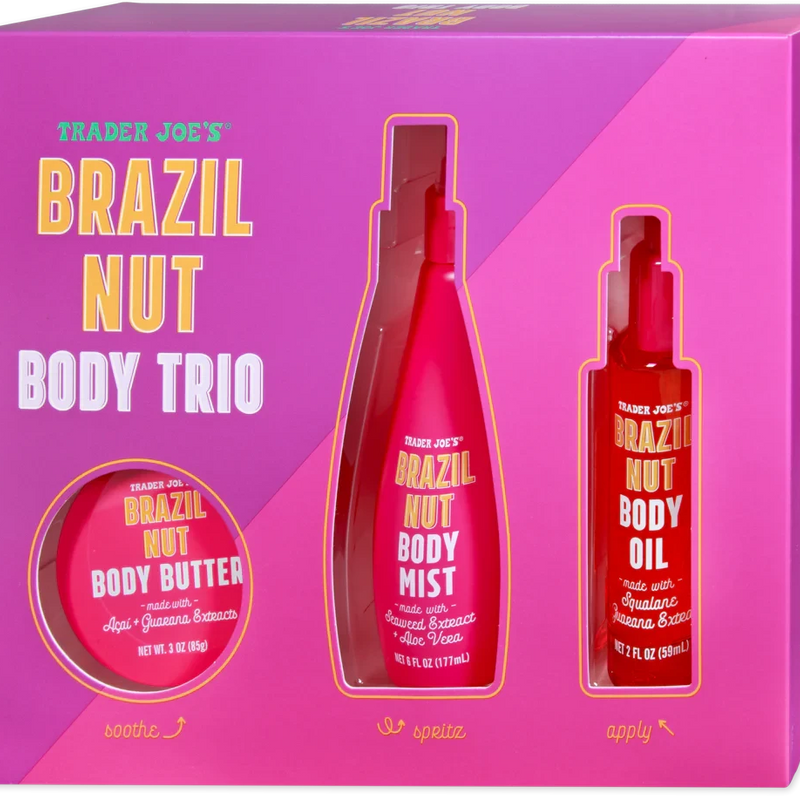 Brazil Nut Body Trio Hydrating Moisturizing Skin Care Set