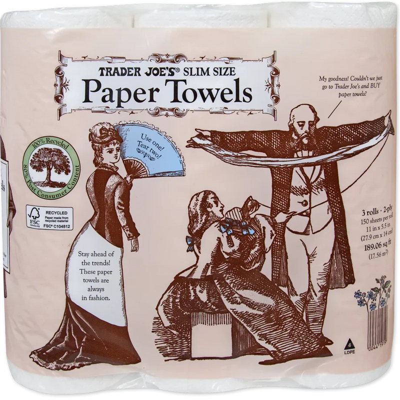 Slim Size Recycled Paper Towels – 450 Sheets of Eco-Friendly, FSC-Certified Cleaning Power