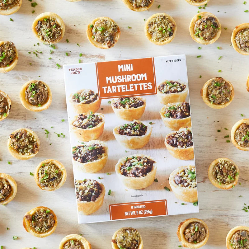 Mini Mushroom Tartelettes Cheesy Savory Pastry Appetizer 9 Oz