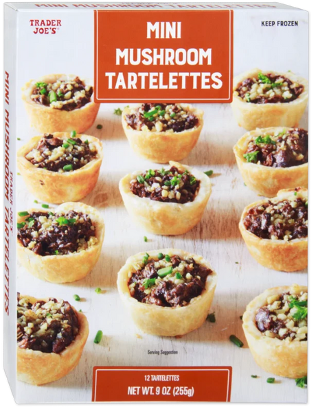 Mini Mushroom Tartelettes Cheesy Savory Pastry Appetizer 9 Oz